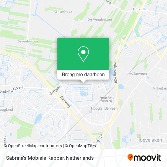 Sabrina's Mobiele Kapper kaart