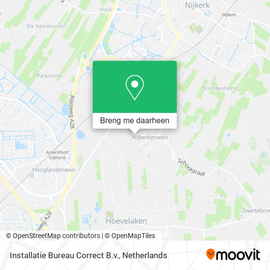 Installatie Bureau Correct B.v. kaart