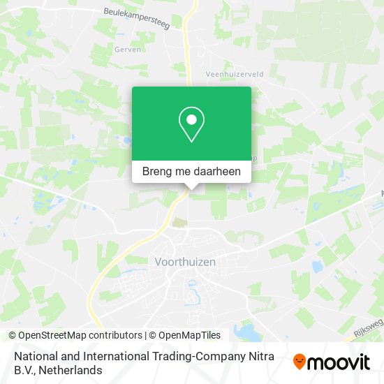 National and International Trading-Company Nitra B.V. kaart