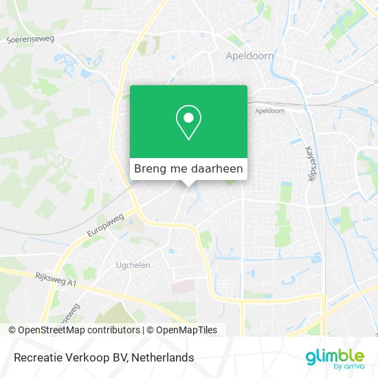 Recreatie Verkoop BV kaart