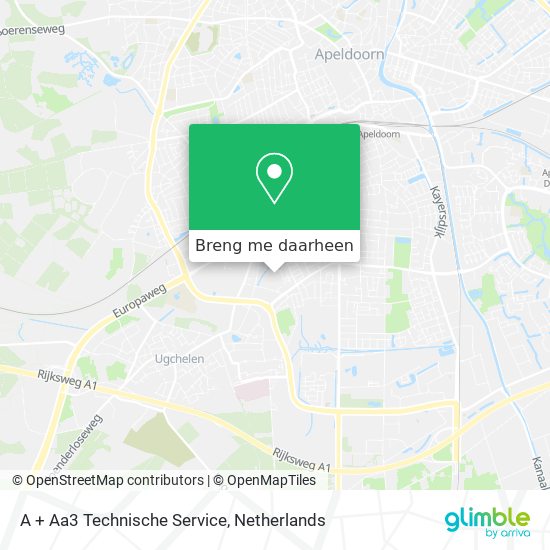 A + Aa3 Technische Service kaart