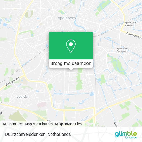 Duurzaam Gedenken kaart