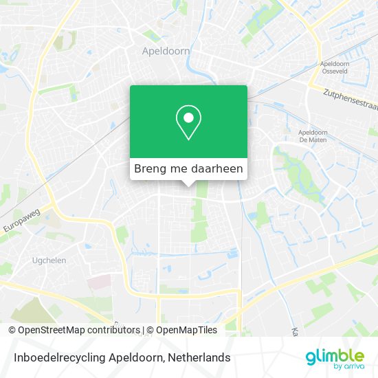 Inboedelrecycling Apeldoorn kaart