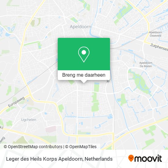 Leger des Heils Korps Apeldoorn kaart