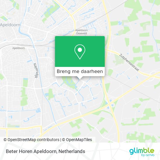 Beter Horen Apeldoorn kaart