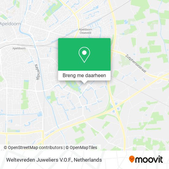 Weltevreden Juweliers V.O.F. kaart