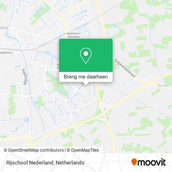 Rijschool Nederland kaart