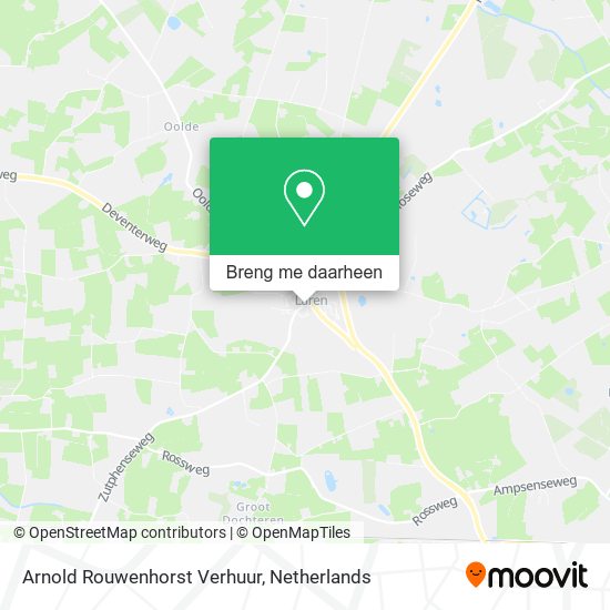 Arnold Rouwenhorst Verhuur kaart