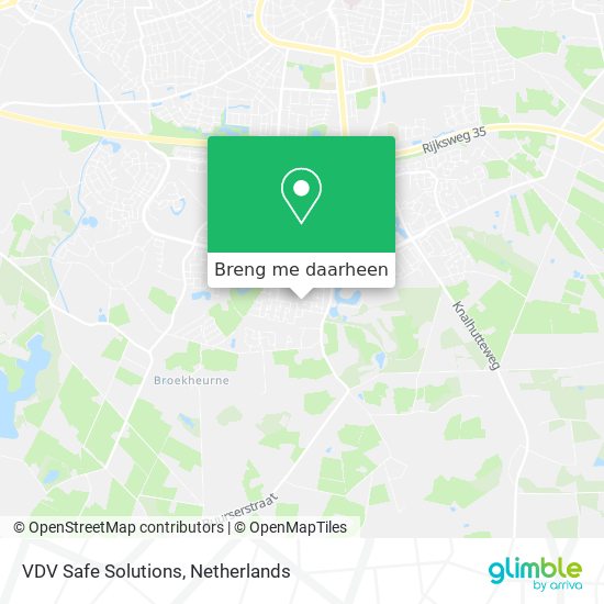 VDV Safe Solutions kaart