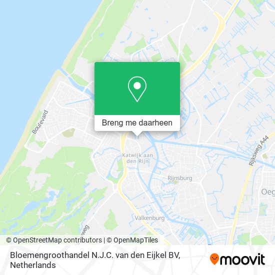 Bloemengroothandel N.J.C. van den Eijkel BV kaart