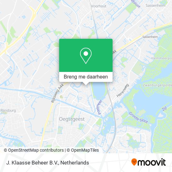 J. Klaasse Beheer B.V. kaart
