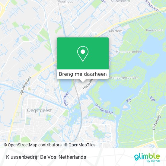 Klussenbedrijf De Vos kaart