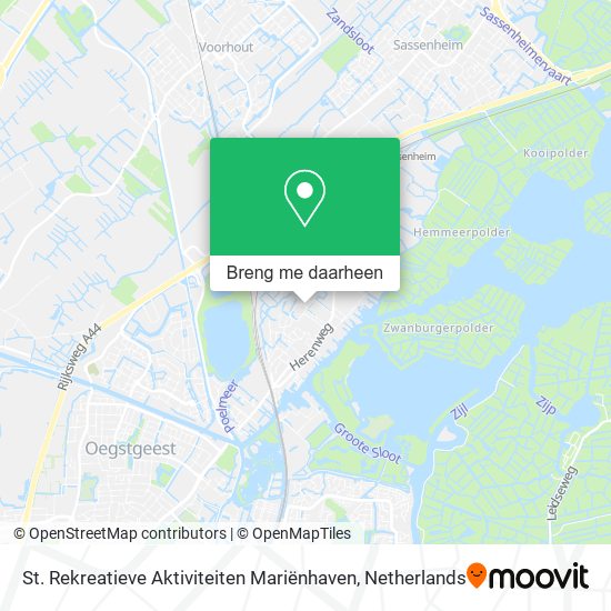 St. Rekreatieve Aktiviteiten Mariënhaven kaart
