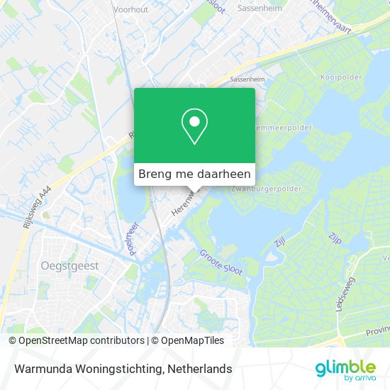 Warmunda Woningstichting kaart