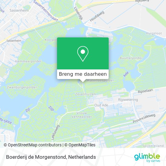 Boerderij de Morgenstond kaart