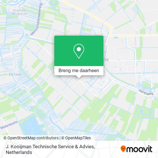 J. Kooijman Technische Service & Advies kaart