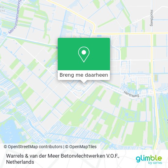 Warrels & van der Meer Betonvlechtwerken V.O.F. kaart