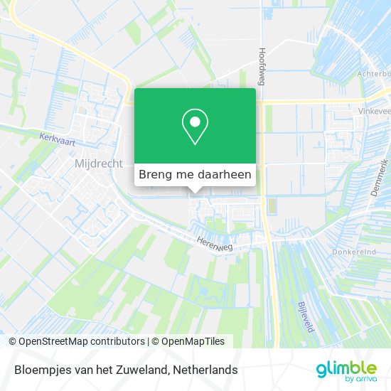 Bloempjes van het Zuweland kaart