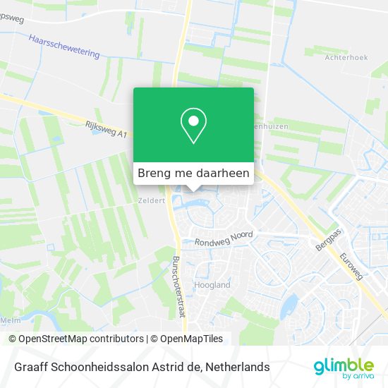 Graaff Schoonheidssalon Astrid de kaart