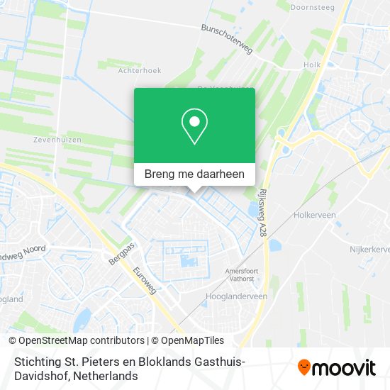 Stichting St. Pieters en Bloklands Gasthuis-Davidshof kaart