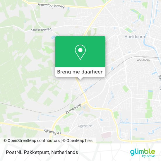 PostNL Pakketpunt kaart