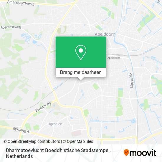 Dharmatoevlucht Boeddhistische Stadstempel kaart