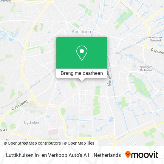 Luttikhuisen In- en Verkoop Auto's A H kaart