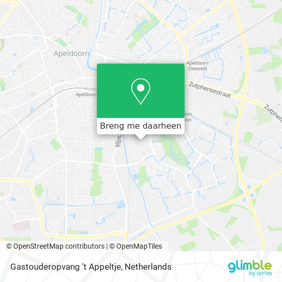 Gastouderopvang 't Appeltje kaart