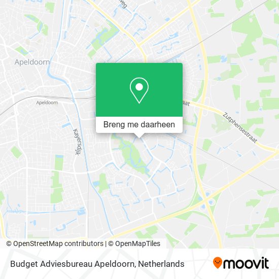 Budget Adviesbureau Apeldoorn kaart