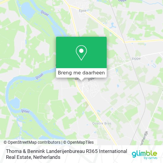 Thoma & Bennink Landerijenbureau R365 International Real Estate kaart