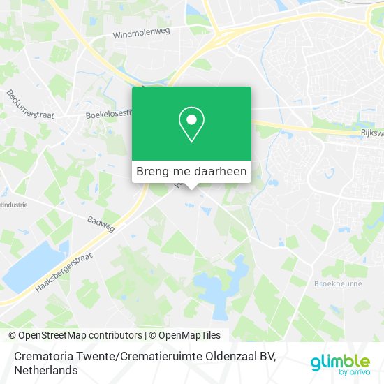 Crematoria Twente / Crematieruimte Oldenzaal BV kaart