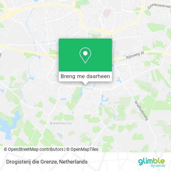 Drogisterij die Grenze kaart