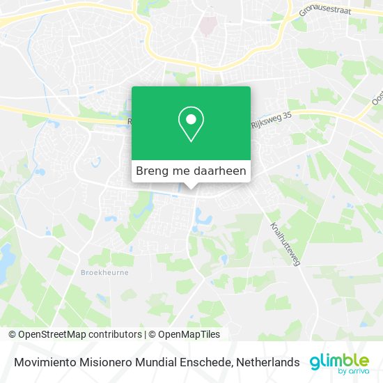 Movimiento Misionero Mundial Enschede kaart