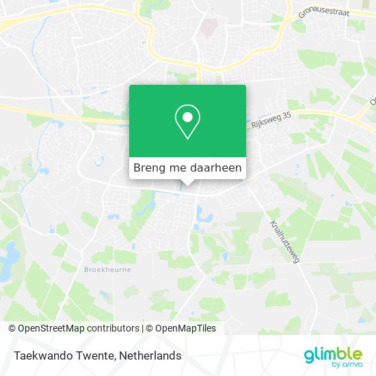 Taekwando Twente kaart