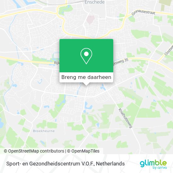 Sport- en Gezondheidscentrum V.O.F. kaart