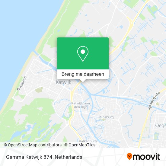 Gamma Katwijk 874 kaart