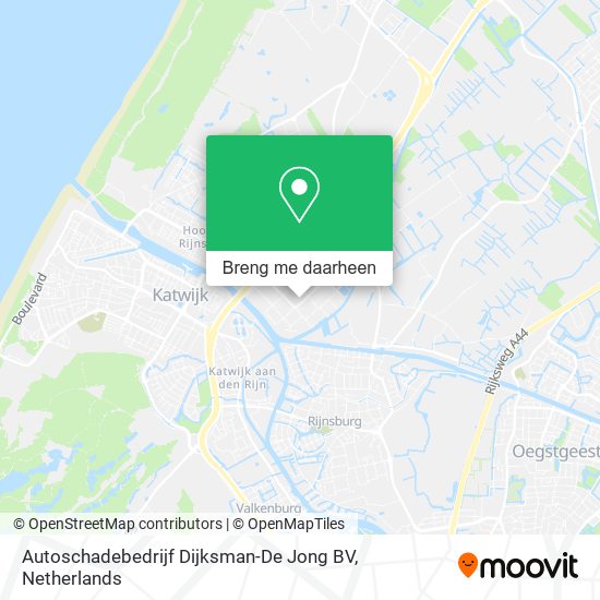 Autoschadebedrijf Dijksman-De Jong BV kaart