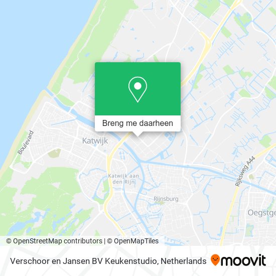 Verschoor en Jansen BV Keukenstudio kaart