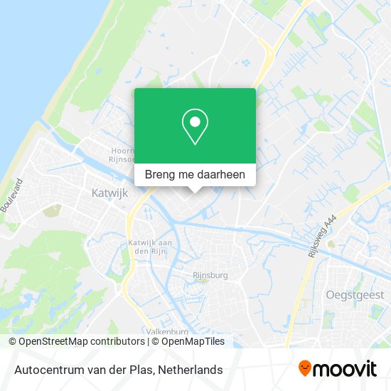 Autocentrum van der Plas kaart