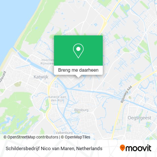 Schildersbedrijf Nico van Maren kaart