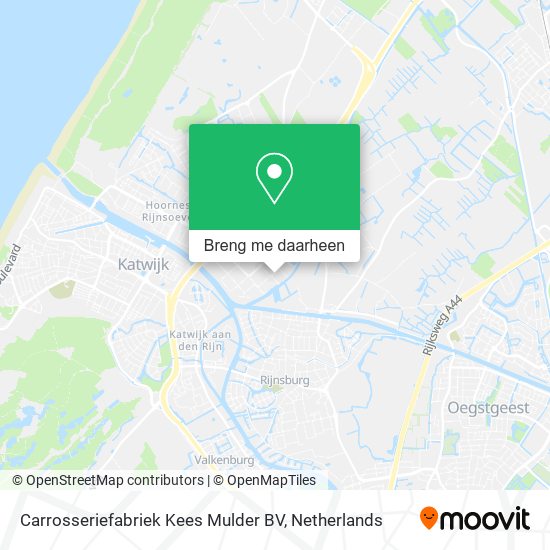 Carrosseriefabriek Kees Mulder BV kaart