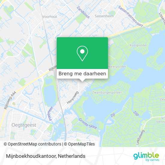 Mijnboekhoudkantoor kaart