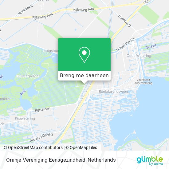 Oranje-Vereniging Eensgezindheid kaart