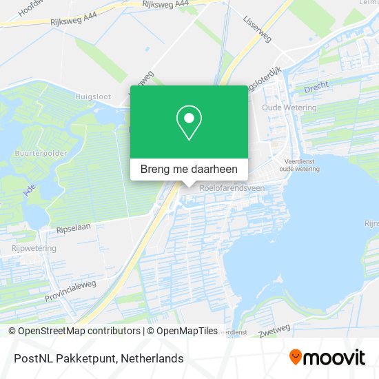 PostNL Pakketpunt kaart