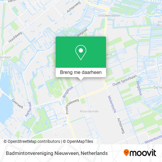Badmintonvereniging Nieuwveen kaart