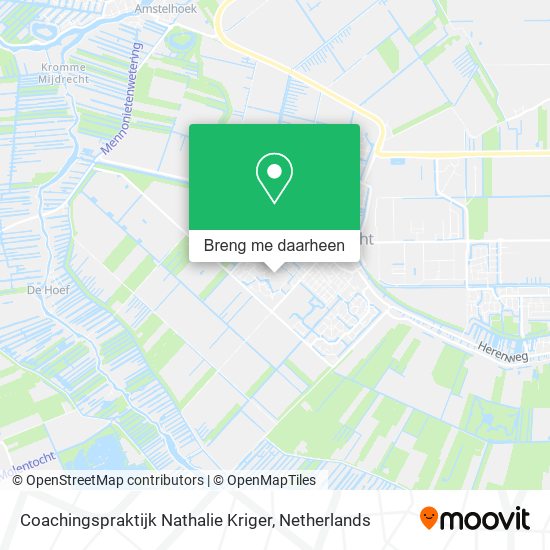 Coachingspraktijk Nathalie Kriger kaart