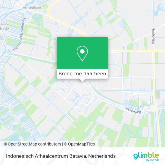 Indonesisch Afhaalcentrum Batavia kaart