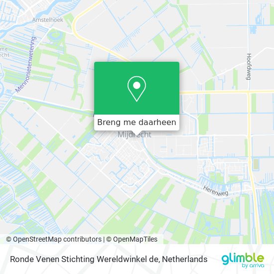 Ronde Venen Stichting Wereldwinkel de kaart