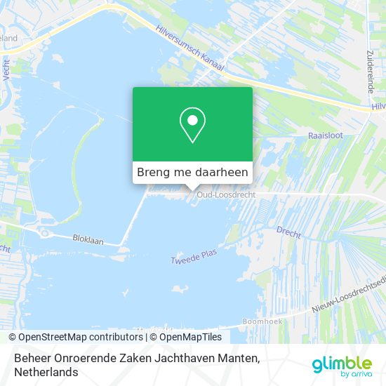 Beheer Onroerende Zaken Jachthaven Manten kaart