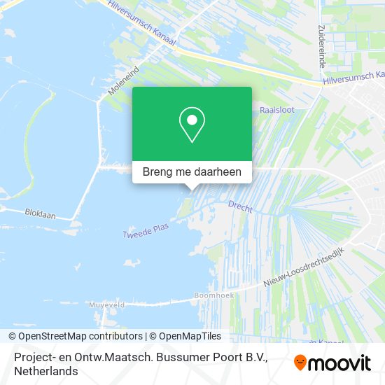 Project- en Ontw.Maatsch. Bussumer Poort B.V. kaart